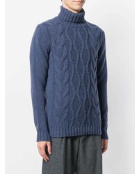 Cenere Gb Braid Knit Roll Neck Sweater