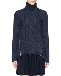 Nobrand Cable Knit Turtleneck Sweater