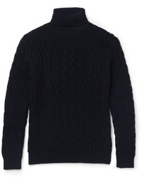Etro Cable Knit Wool Rollneck Sweater