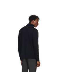 Wooyoungmi Navy Cashmere Turtleneck