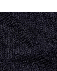 John Smedley Singular Waffle Knit Merino Wool Bomber Jacket