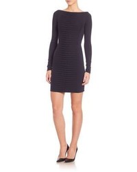 Versace Collection Long Sleeve Ruched Knit Dress
