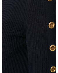 Tory Burch Cut Detail Fitted Knitted Dress
