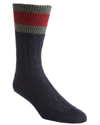Gucci Stripe Cable Knit Sock