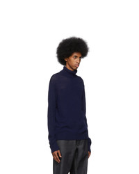 Jil Sanderand Navy Wool Turtleneck