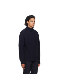 Norse Projects Navy Wool Turtleneck