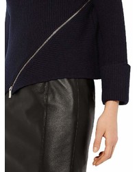 Karen Millen Zip Detail Turtleneck Sweater