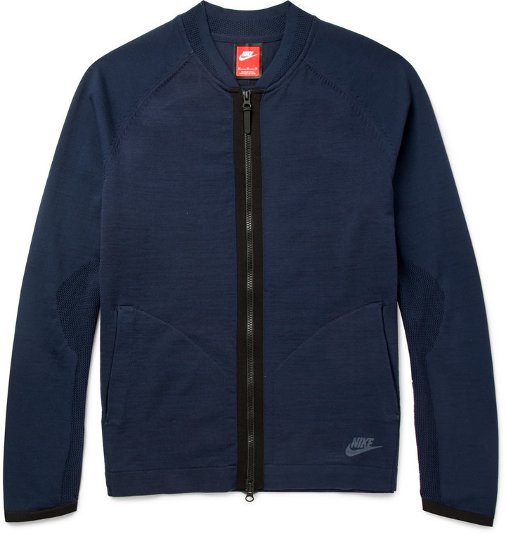 Worden Wanten Blauwe plek Nike Tech Knit Bomber Jacket, $250 | MR PORTER | Lookastic