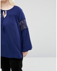 Koko Plus Top With Lace Insert