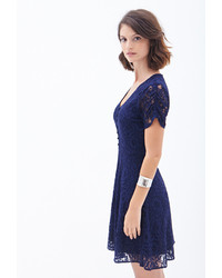 Forever 21 Contemproary Floral Lace A Line Dress