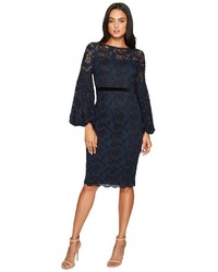 Maggy London Lace Bishop Sleeve Dress Dress