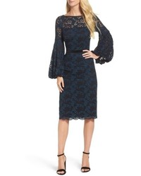 Maggy London Lace Bishop Sleeve Dress