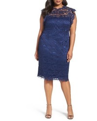 Adrianna Papell Plus Size Lace Cocktail Dress