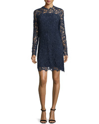 Elie Tahari Priscilla Long Sleeve Lace Cocktail Dress