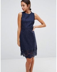 Warehouse Sleeveless Lace Dress