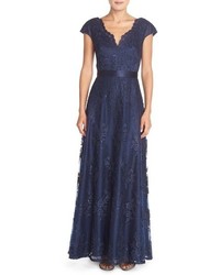 Aidan Mattox Corded Lace Gown
