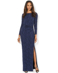Lauren Ralph Lauren Women's Navy Evening Dresses from Macy's | Lookastic
