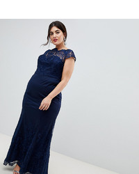 Chi Chi London Plus Premium Lace Maxi Dress