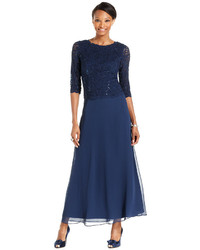 Alex Evenings Sequined Lace Gown