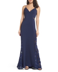 Maria Bianca Nero Shannon Lace Inset Gown