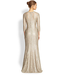 Kay Unger Stretch Lace Gown