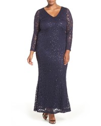 Marina Stretch Lace Gown