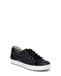 Navy Lace Low Top Sneakers