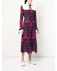 Macgraw Lace Trim Bow Dress