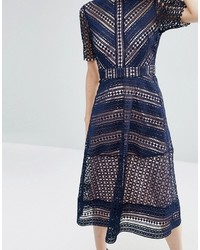Asos Premium Occasion Lace Midi Dress