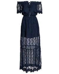 Adelyn Rae Adelyn R Josephine Off The Shoulder Lace Maxi Dress