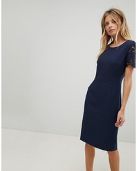 French Connection Bodycon Lace Sleeve Dress