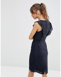 Asos Collection Ruffle Lace Pencil Dress