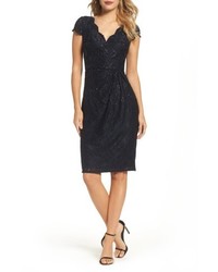 Adrianna Papell Sequin Lace Sheath Dress
