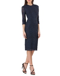 JS Collections Soutache Sheath Dress