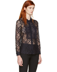 Burberry Navy Lace Aster Shirt