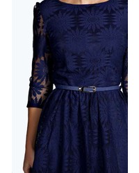 Boohoo Ruth All Over Zip Back Lace Dress