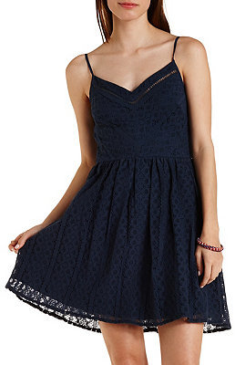 charlotte russe navy blue dress