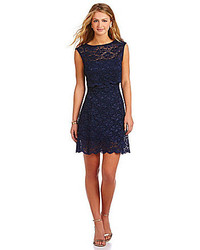 Jump Popover Scalloped Lace Dress