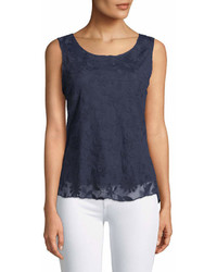 Neiman Marcus Lace High Low Tank