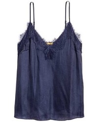 H&M Satin And Lace Camisole Top