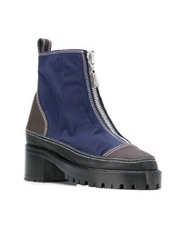 Nicole Saldaña Colour Block Zipped Boots