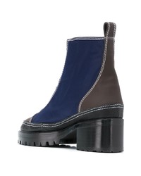 Nicole Saldaña Colour Block Zipped Boots