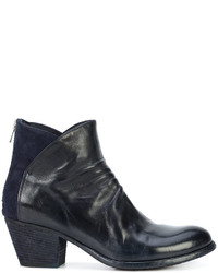 Officine Creative Two Tone Ankle Boots