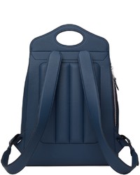 Burberry Blue Leather Pocket Backpack