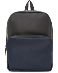 Christopher Kane Navy Grained Leather Safety Buckle Backpack | Where to ...