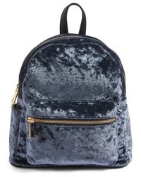 Mini Velvet Backpack Black