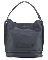 Longchamp 3d Leather Hobo Bag Midnight Blue