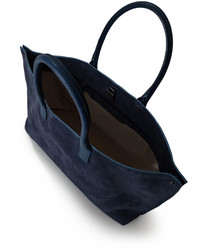 Akris Ai Small Colorblock Top Handle Bag Blue Pattern