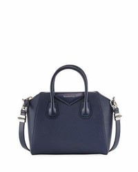 Givenchy Antigona Small Leather Satchel Bag Dark Blue