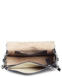 Jimmy Choo Arrow Metallic Grained Leather Shoulder Bag Metallic